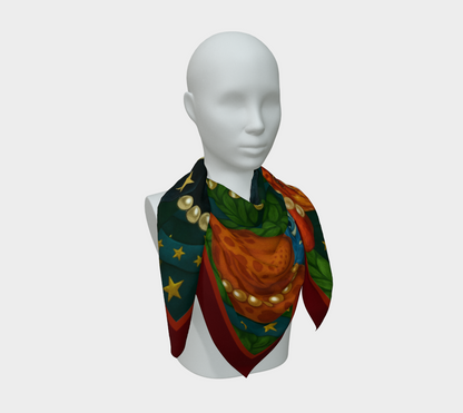 Silk scarf No.1 — Le Théâtre des Objets Voilés, on mannequin bust