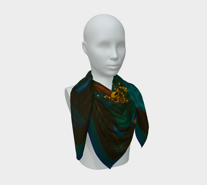 Silk scarf No.5 — Le Théâtre des Objets Voilés, on mannequin bust