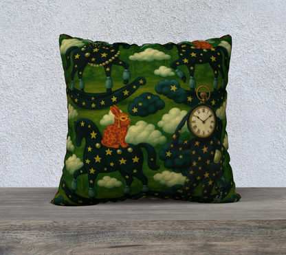 Le Théâtre des Objets Voilés — Pillow Case 22×22 — No.8 — Cotton Canvas