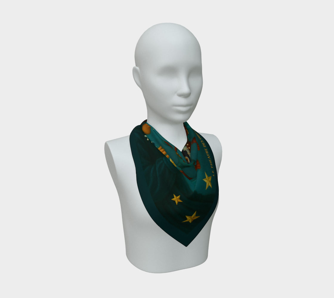 Silk scarf No.4 — Le Théâtre des Objets Voilés, on mannequin bust