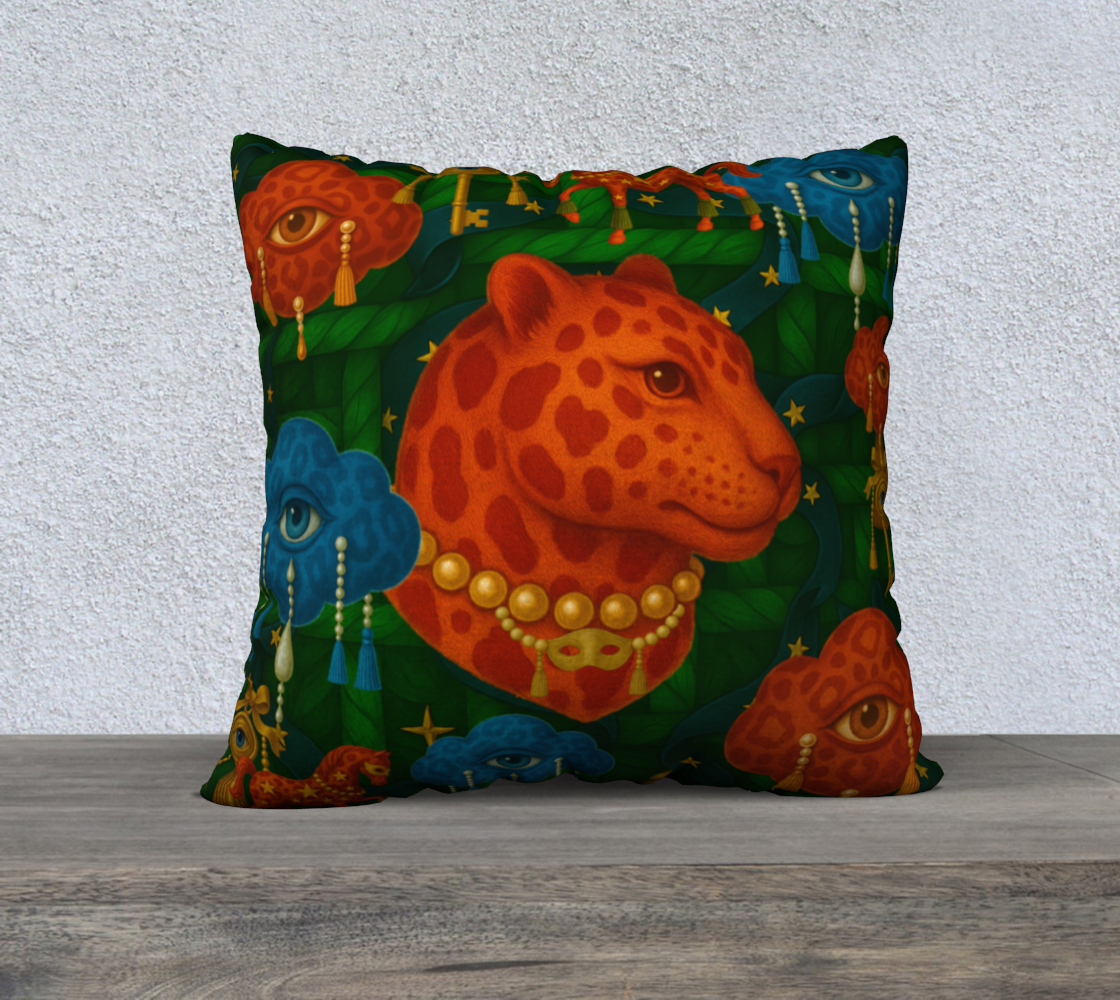 Le Théâtre des Objets Voilés — Pillow Case 22×22 — No.6 — Cotton Canvas