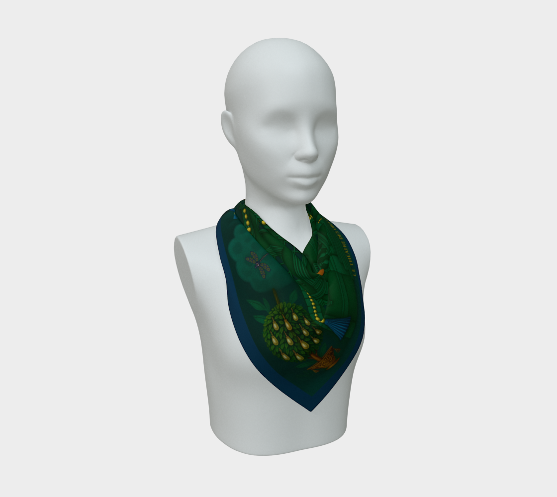 Silk scarf No.2 — Le Théâtre des Objets Voilés, on mannequin bust