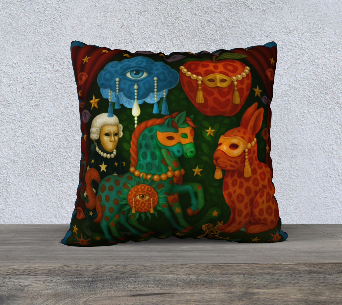 Le Théâtre des Objets Voilés — Pillow Case 22×22 — No.9 — Velveteen