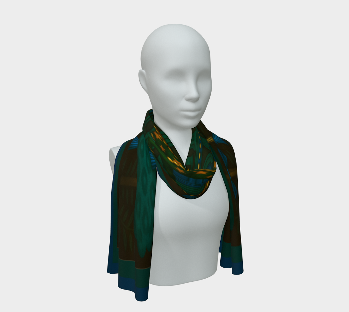 Silk scarf No.5 — Le Théâtre des Objets Voilés, on mannequin bust
