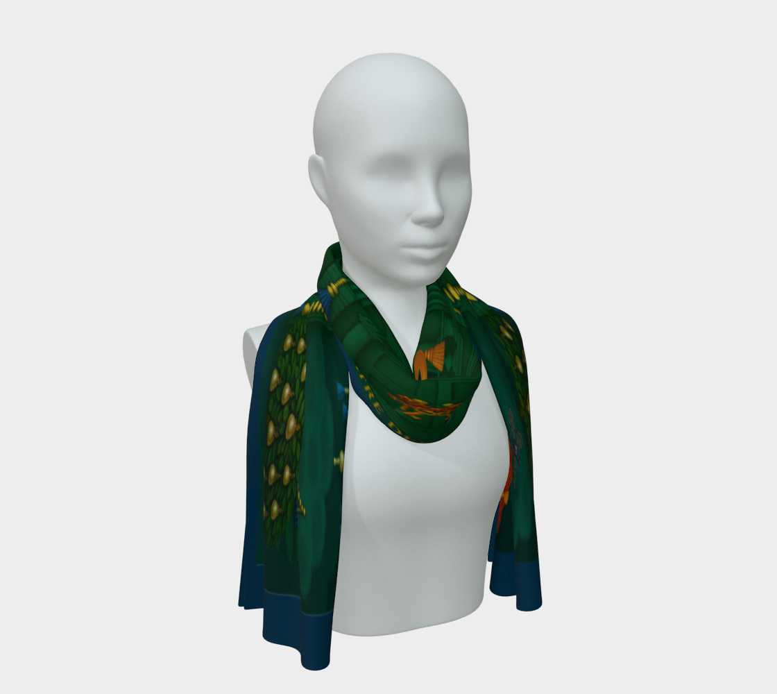 Silk scarf No.2 — Le Théâtre des Objets Voilés, on mannequin bust