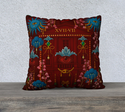Le Théâtre des Objets Voilés — Pillow Case 22×22 — No.10 — Velveteen