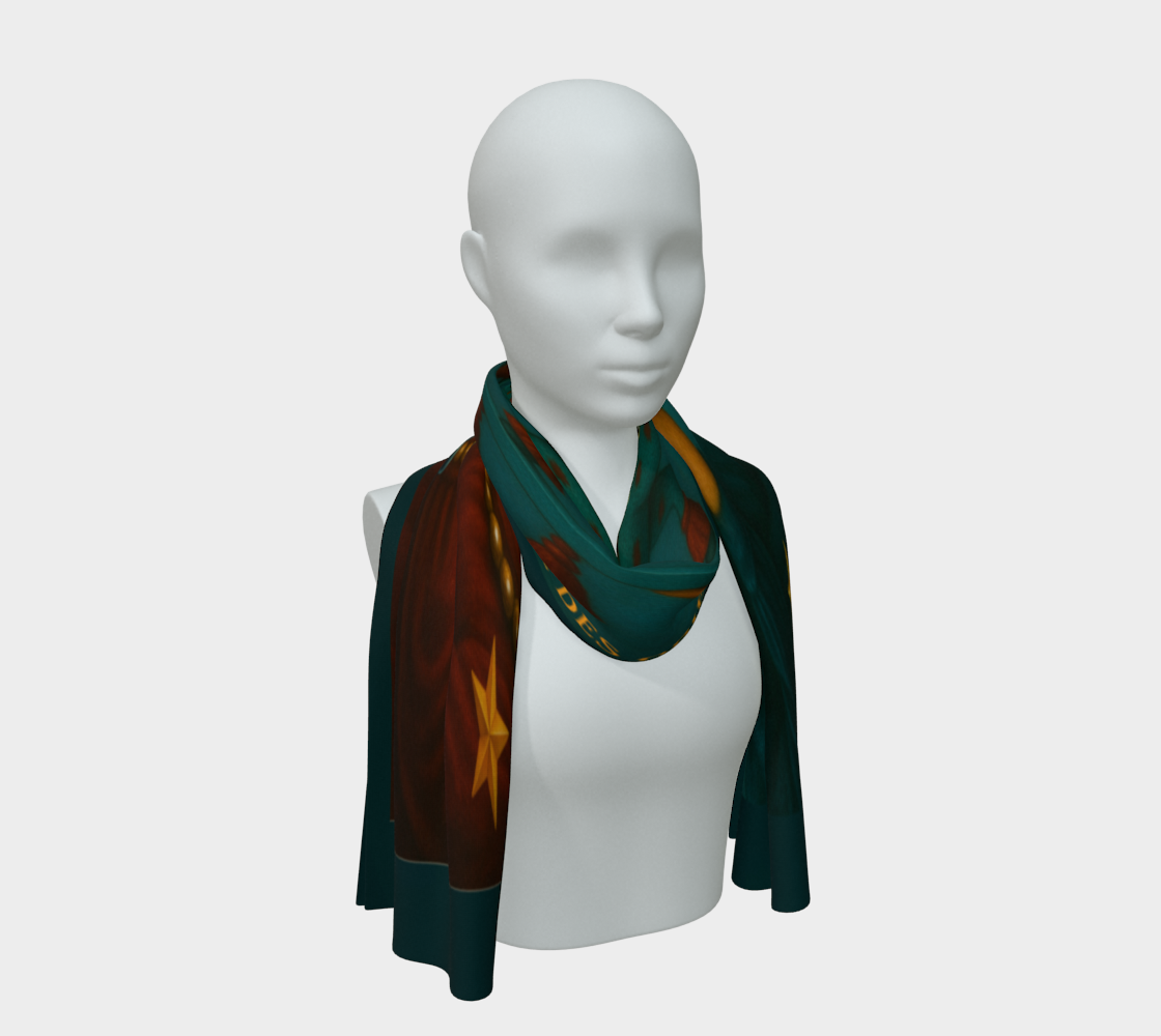 Silk scarf No.4 — Le Théâtre des Objets Voilés, on mannequin bust