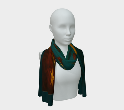 Silk scarf No.4 — Le Théâtre des Objets Voilés, on mannequin bust