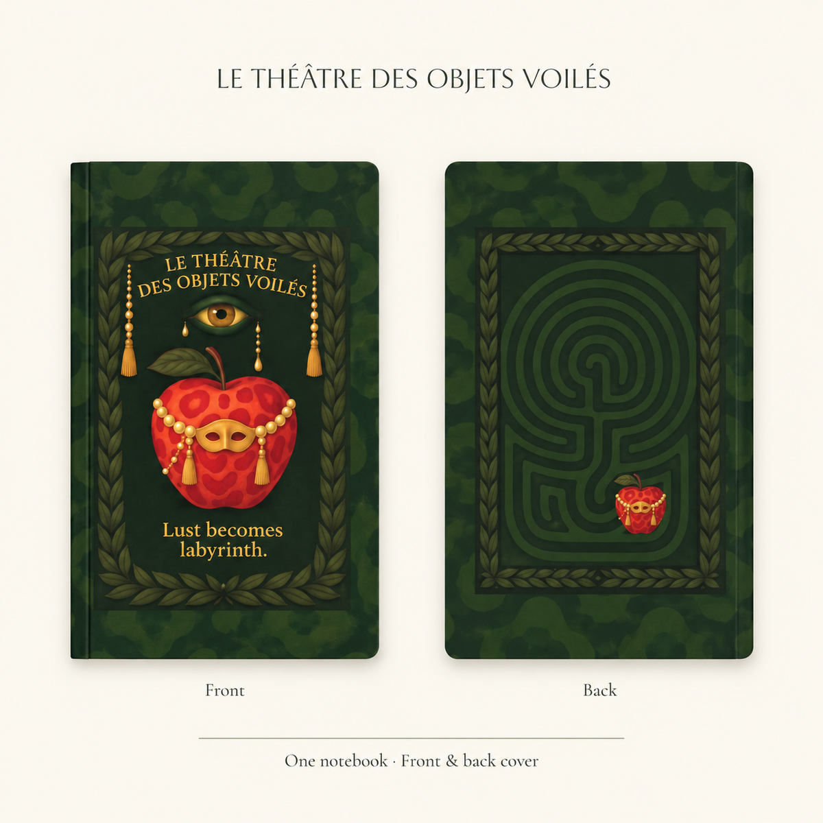 Le Théâtre des Objets Voilés · Labyrinth · Soft-Touch Notebook