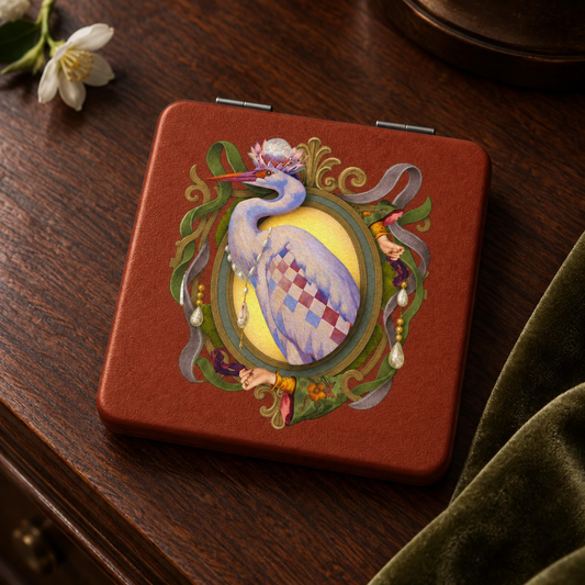 Le Cabinet des Curiosités - L’Héron Pocket Mirror