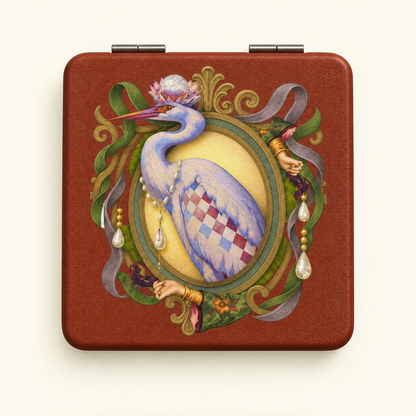 Le Cabinet des Curiosités - L’Héron Pocket Mirror