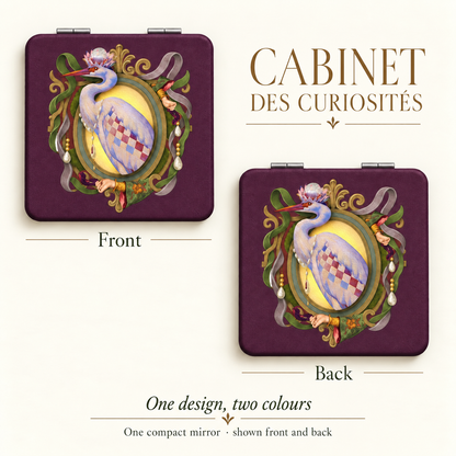 Le Cabinet des Curiosités - L’Héron Pocket Mirror