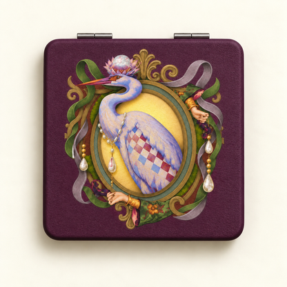 Le Cabinet des Curiosités - L’Héron Pocket Mirror