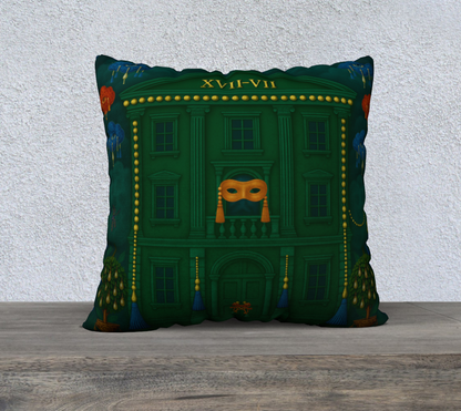 Le Théâtre des Objets Voilés — Pillow Case 22×22 — No.2 — Cotton Canvas