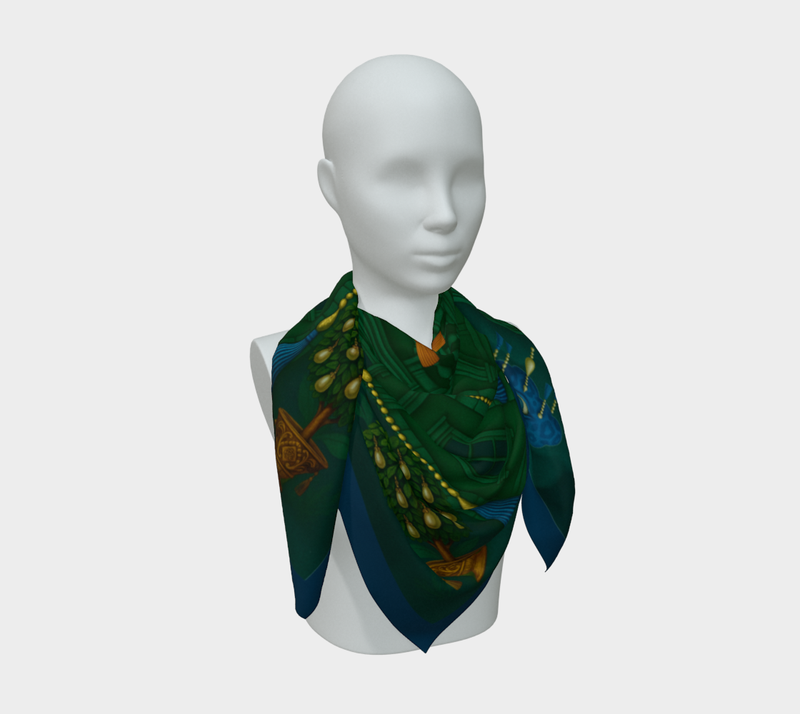 Silk scarf No.2 — Le Théâtre des Objets Voilés, on mannequin bust