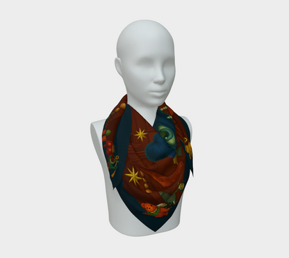 Silk scarf No.3 — Le Théâtre des Objets Voilés, on mannequin bust