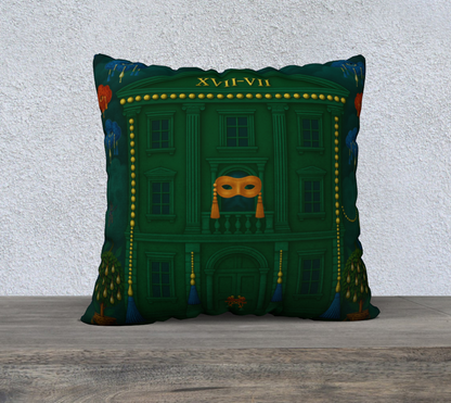 Le Théâtre des Objets Voilés — Pillow Case 22×22 — No.2 — Cotton Canvas