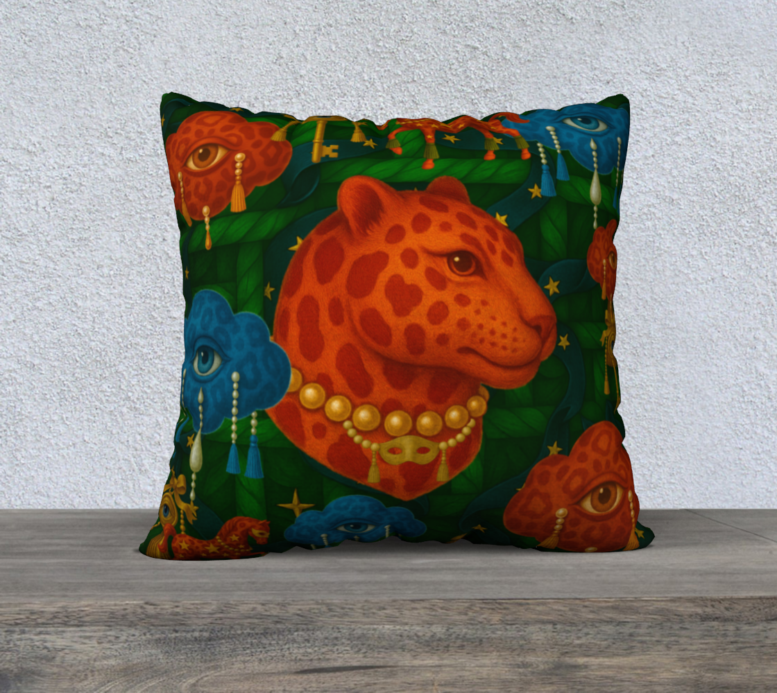 Le Théâtre des Objets Voilés — Pillow Case 22×22 — No.6 — Cotton Canvas
