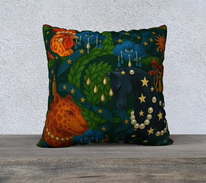 Le Théâtre des Objets Voilés — Pillow Case 22×22 — No.1 — Cotton Canvas