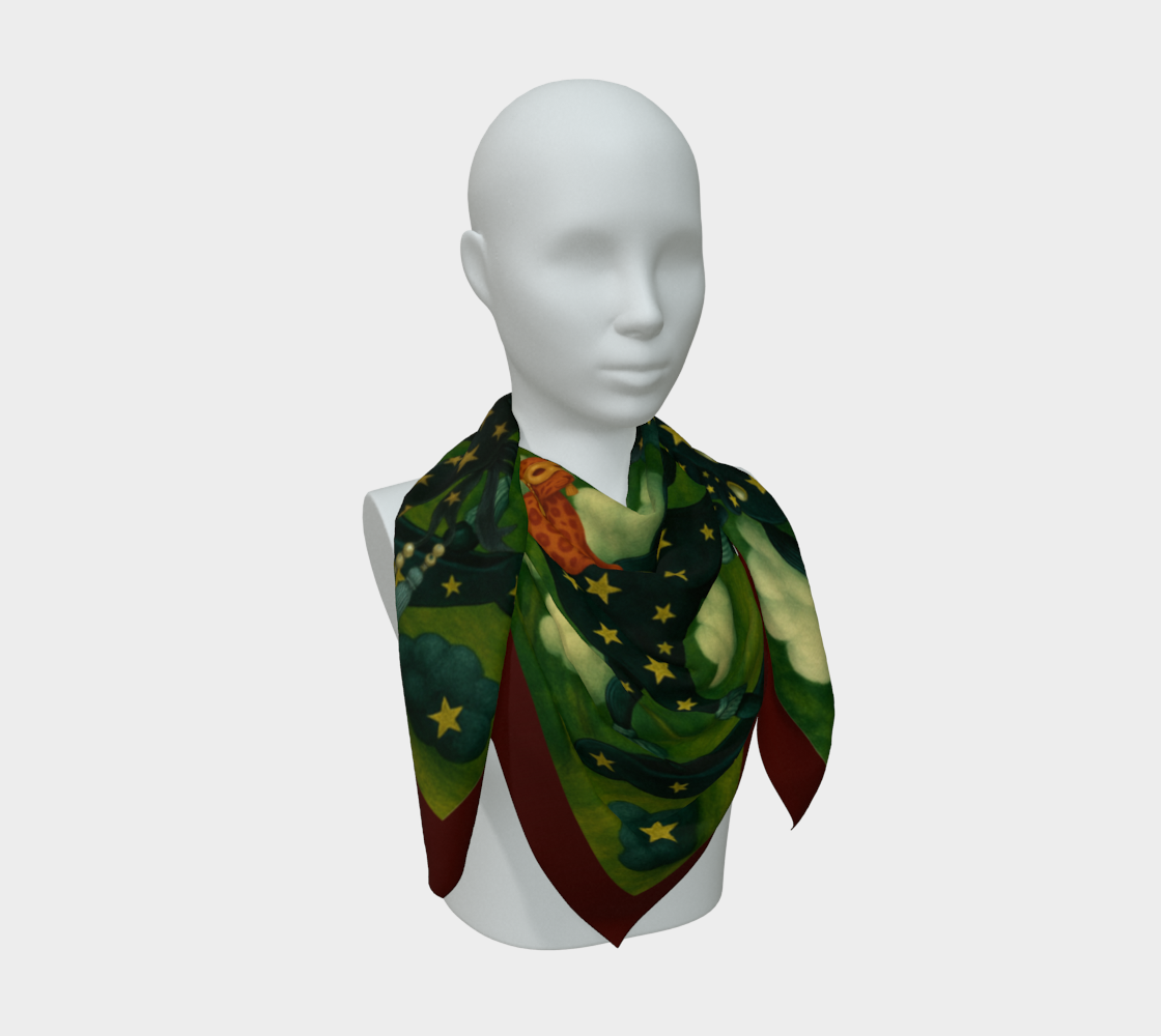 Silk scarf No.8 — Le Théâtre des Objets Voilés, on mannequin bust