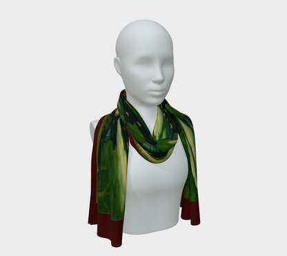 Silk scarf No.8 — Le Théâtre des Objets Voilés, on mannequin bust