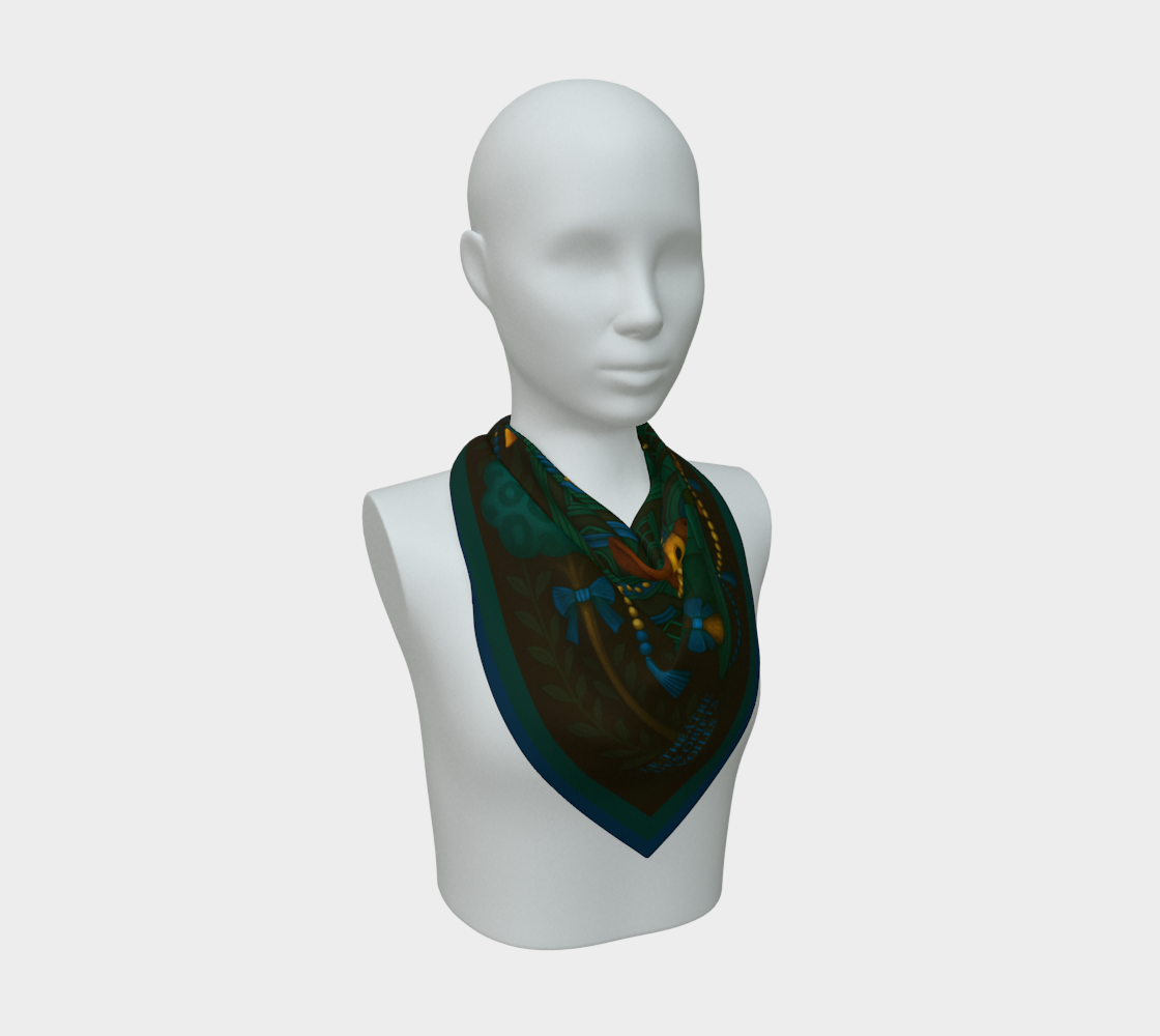 Silk scarf No.5 — Le Théâtre des Objets Voilés, on mannequin bust