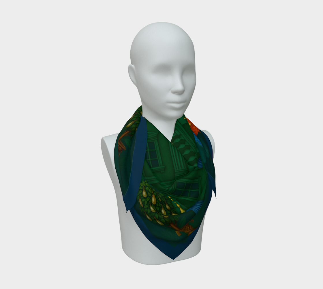 Silk scarf No.2 — Le Théâtre des Objets Voilés, on mannequin bust