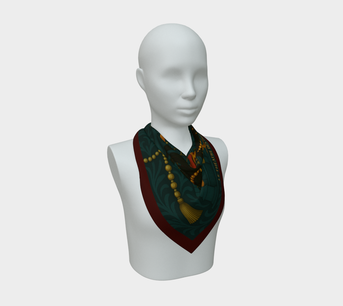 Silk scarf No.7 — Le Théâtre des Objets Voilés, on mannequin bust