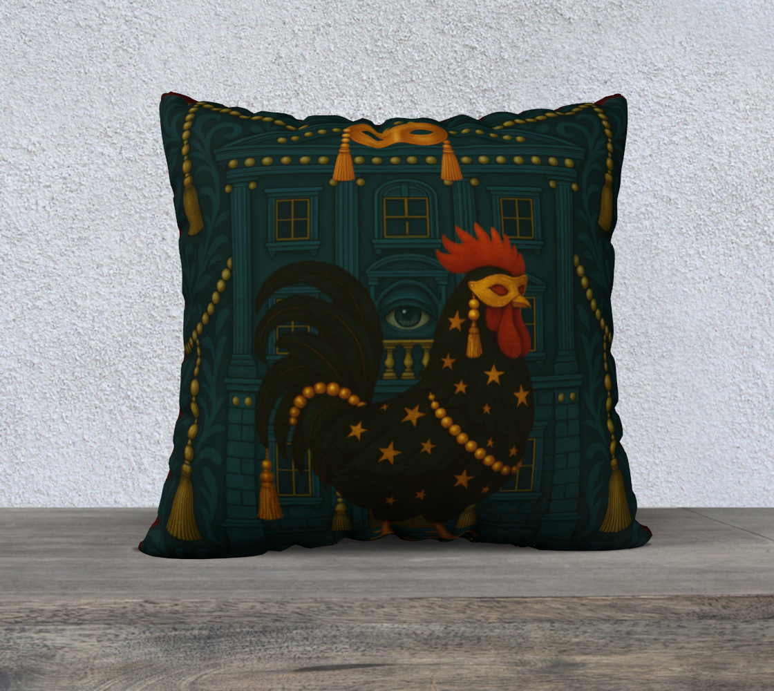 Le Théâtre des Objets Voilés — Pillow Case 22×22 — No.7 — Velveteen